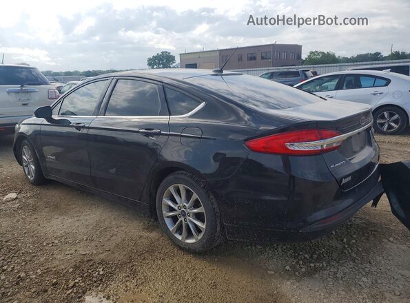 3FA6P0LU0HR247136 2017 FORD FUSION Black Trasero izquierdo