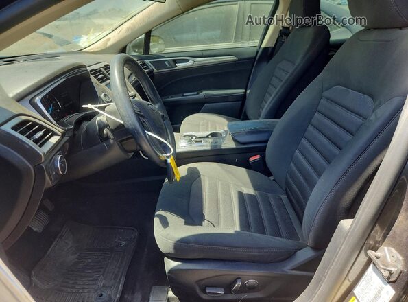 3FA6P0LU0HR306671 2017 FORD FUSION Black Вид салону спереду