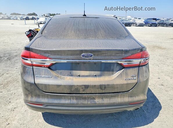 3FA6P0LU0HR306671 2017 FORD FUSION Black Вид ззаду