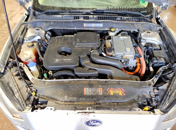 3FA6P0LU0HR385386 2017 FORD FUSION Silver ძრავის განყოფილების ხედი
