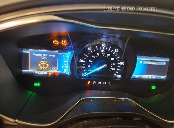 3FA6P0LU0HR385386 2017 FORD FUSION Silver ხელსაწყოთა პანელის ხედი