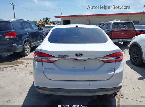 3FA6P0LU0HR386117 2017 FORD FUSION HYBRID White 