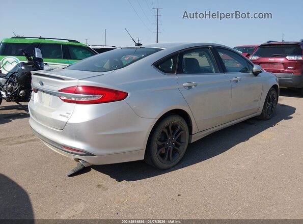 3FA6P0LU0JR124572 2018 FORD FUSION HYBRID Silver უკანა მარჯვენა