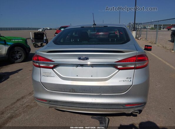 3FA6P0LU0JR124572 2018 FORD FUSION HYBRID Silver 