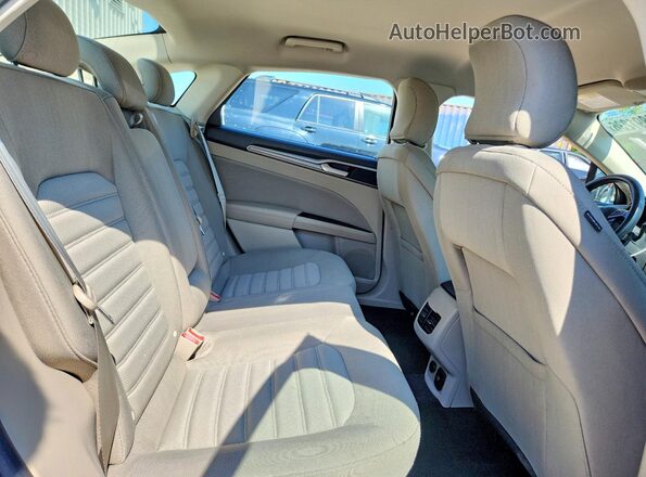 3FA6P0LU0JR146393 2018 FORD FUSION Синий Вид задних сидений