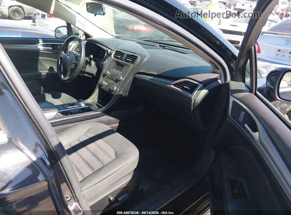 3FA6P0LU0JR254108 2018 FORD FUSION HYBRID Black Вид салону спереду