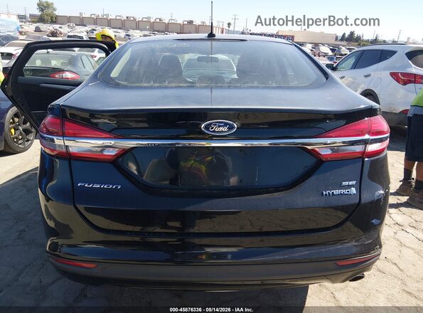 3FA6P0LU0JR254108 2018 FORD FUSION HYBRID Black 
