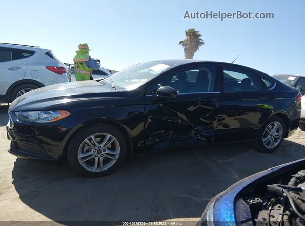 3FA6P0LU0JR254108 2018 FORD FUSION HYBRID Black Панорамний вид салону 360°