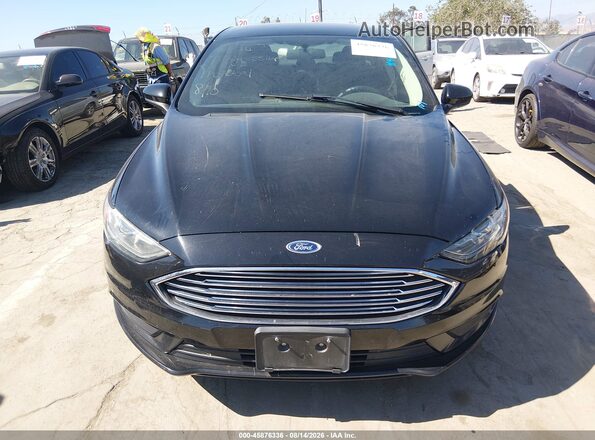 3FA6P0LU0JR254108 2018 FORD FUSION HYBRID Black Вид щитка приладів