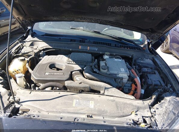 3FA6P0LU0JR254108 2018 FORD FUSION HYBRID Black Вид ззаду