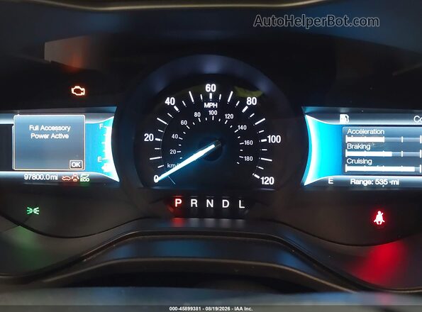 3FA6P0LU0KR206755 2019 FORD FUSION HYBRID Красный Вид задних сидений