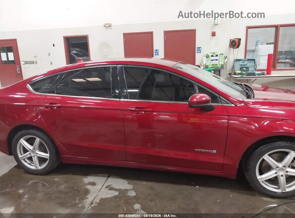3FA6P0LU0KR206755 2019 FORD FUSION HYBRID Красный Панорамный вид салона 360°