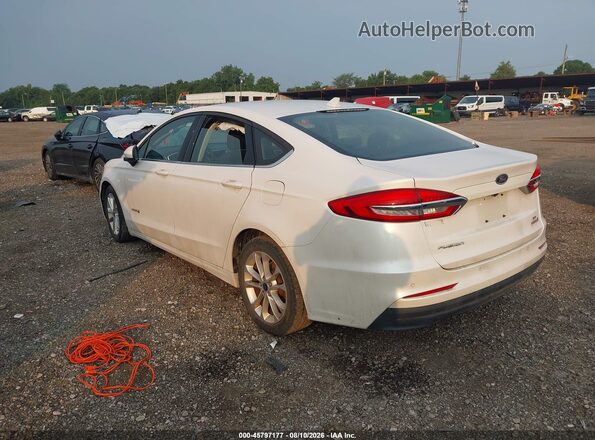3FA6P0LU0KR211132 2019 FORD FUSION HYBRID Белый Задняя левая четверть