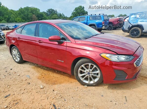 3FA6P0LU0KR240601 2019 FORD FUSION Красный Передняя правая четверть