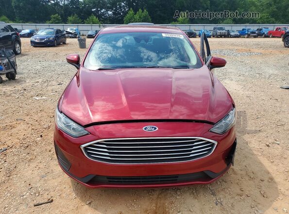 3FA6P0LU0KR240601 2019 FORD FUSION Красный Вид спереди