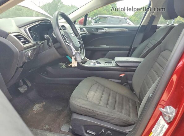 3FA6P0LU0KR240601 2019 FORD FUSION Красный Вид салона спереди