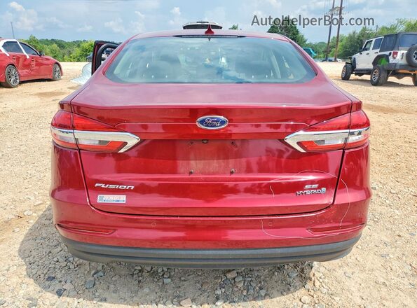 3FA6P0LU0KR240601 2019 FORD FUSION Красный Вид сзади