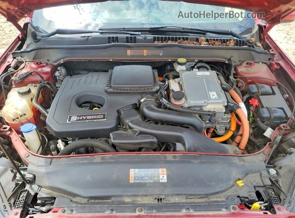 3FA6P0LU0KR240601 2019 FORD FUSION Красный Вид задней части салона