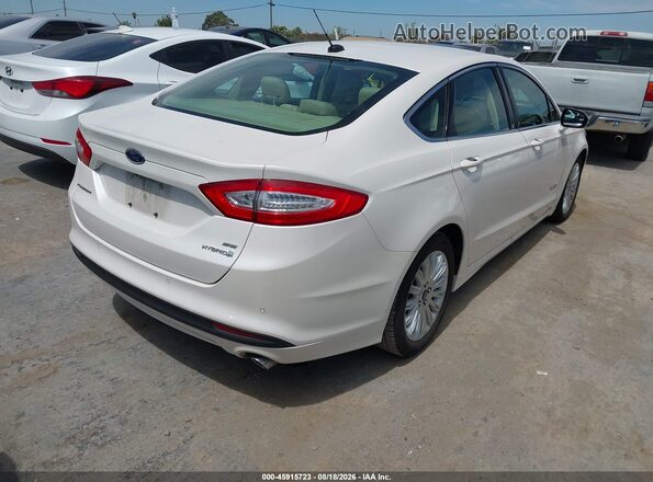 3FA6P0LU1GR106896 2016 FORD FUSION HYBRID White Rear right