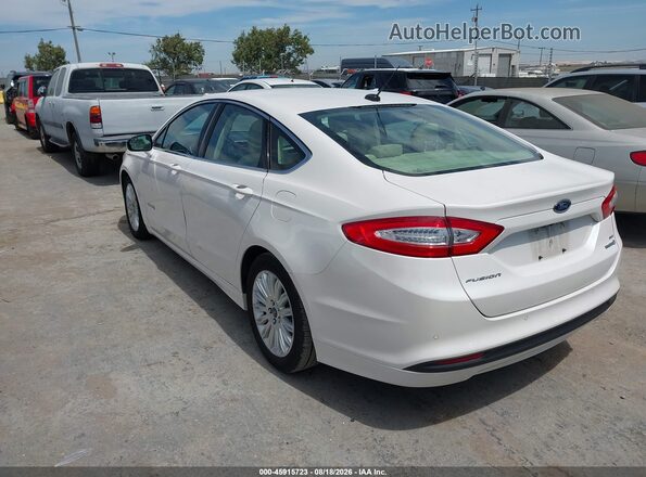 3FA6P0LU1GR106896 2016 FORD FUSION HYBRID White Rear left