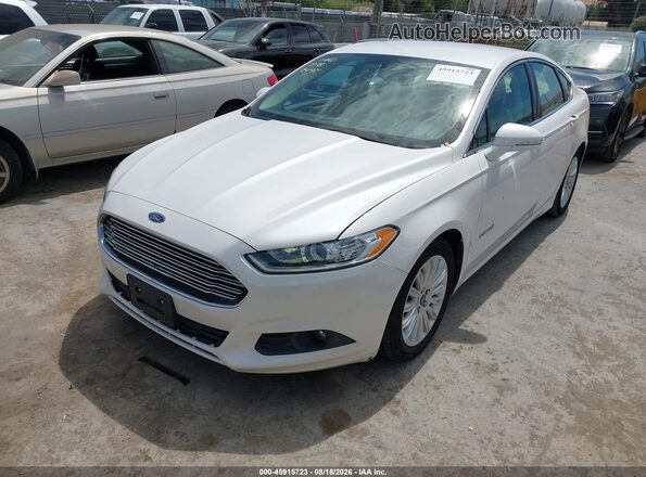 3FA6P0LU1GR106896 2016 FORD FUSION HYBRID White Front left