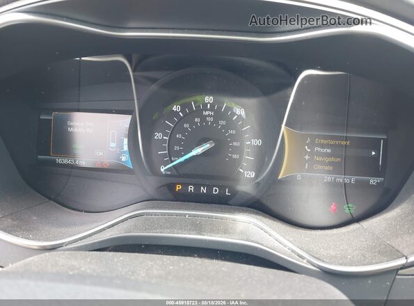 3FA6P0LU1GR106896 2016 FORD FUSION HYBRID White Rear seats view