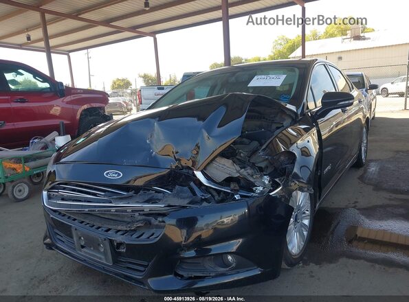 3FA6P0LU1GR187687 2016 FORD FUSION HYBRID Black Առջևի ձախ երեք քառորդ տեսարան