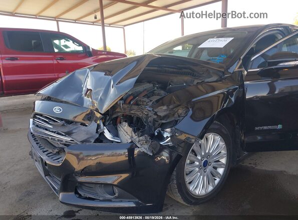 3FA6P0LU1GR187687 2016 FORD FUSION HYBRID Black Դիմացի տեսք