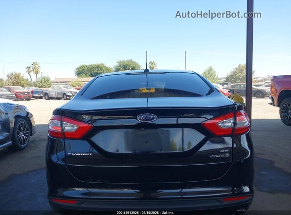 3FA6P0LU1GR187687 2016 FORD FUSION HYBRID Black 