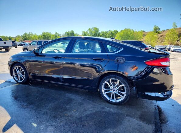3FA6P0LU1HR224111 2017 FORD FUSION Black Trasero izquierdo