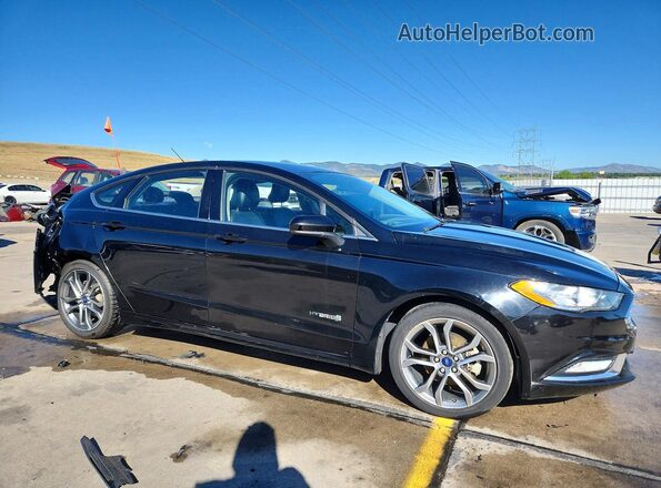 3FA6P0LU1HR224111 2017 FORD FUSION Black Delantero derecho