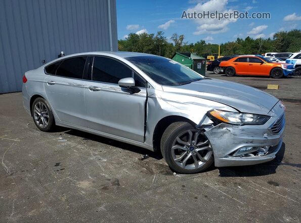 3FA6P0LU1HR382125 2017 FORD FUSION Silver უკანა სალონის ხედი