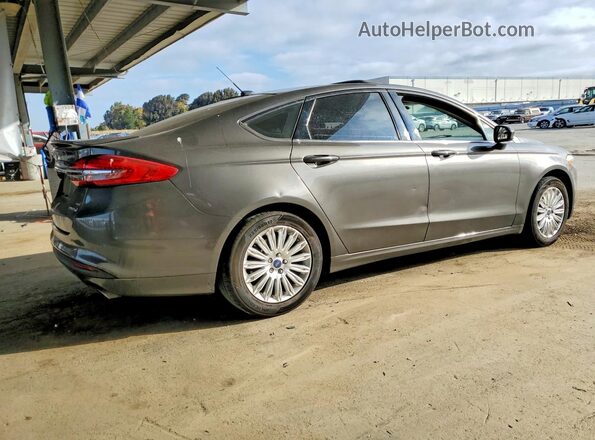 3FA6P0LU1JR128517 2018 FORD FUSION Gray Rear right
