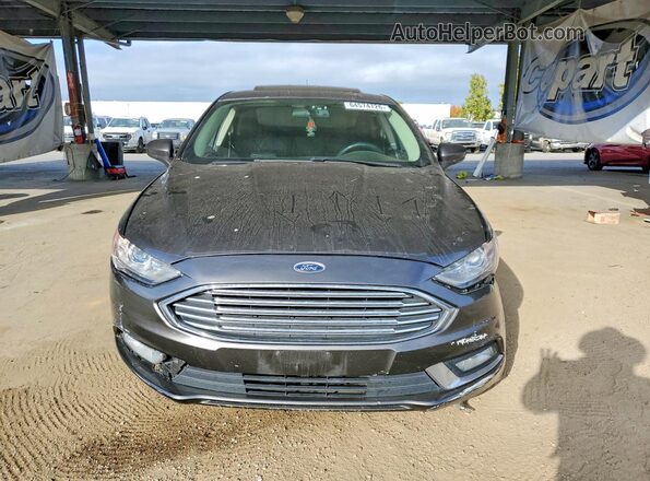 3FA6P0LU1JR128517 2018 FORD FUSION Gray Front view