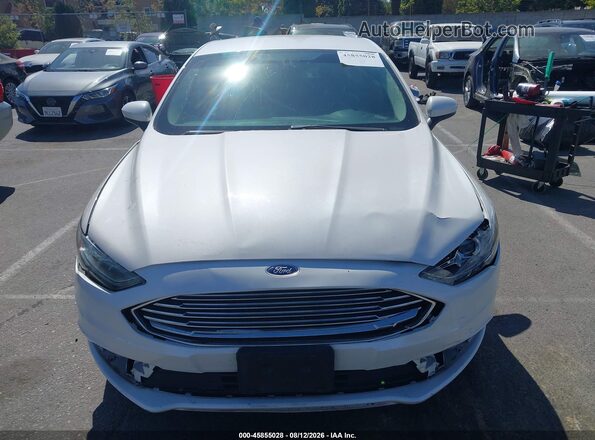 3FA6P0LU1JR140781 2018 FORD FUSION HYBRID White Вид щитка приладів