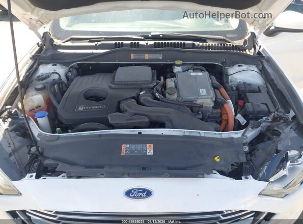 3FA6P0LU1JR140781 2018 FORD FUSION HYBRID White Вид ззаду