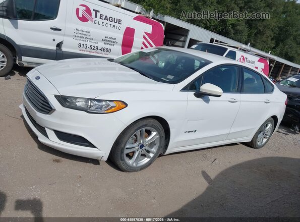 3FA6P0LU1JR209355 2018 FORD FUSION HYBRID White Vista interior de 360 grados