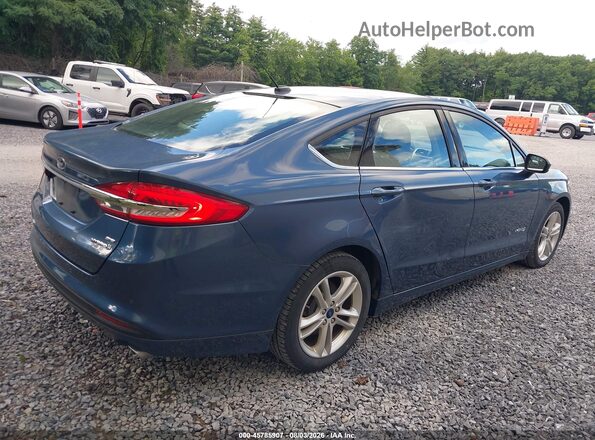 3FA6P0LU1JR261603 2018 FORD FUSION HYBRID Blue Հետևի աջ