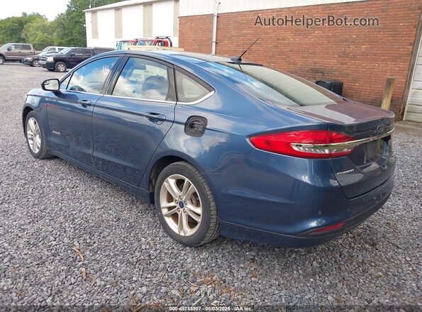 3FA6P0LU1JR261603 2018 FORD FUSION HYBRID Blue Հետևի ձախ