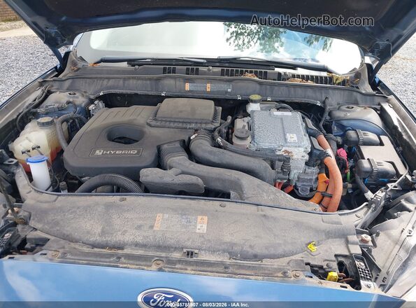 3FA6P0LU1JR261603 2018 FORD FUSION HYBRID Blue Հետևի տեսք
