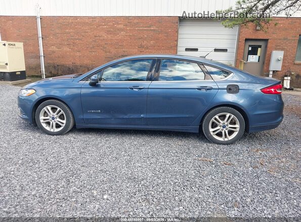 3FA6P0LU1JR261603 2018 FORD FUSION HYBRID Blue 