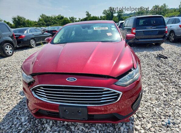 3FA6P0LU1KR147571 2019 FORD FUSION Красный Вид спереди