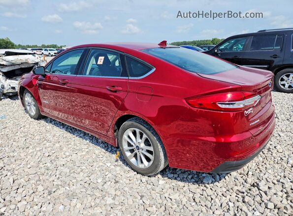 3FA6P0LU1KR147571 2019 FORD FUSION Красный Задняя левая четверть