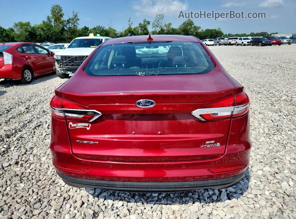 3FA6P0LU1KR147571 2019 FORD FUSION Красный Вид сзади