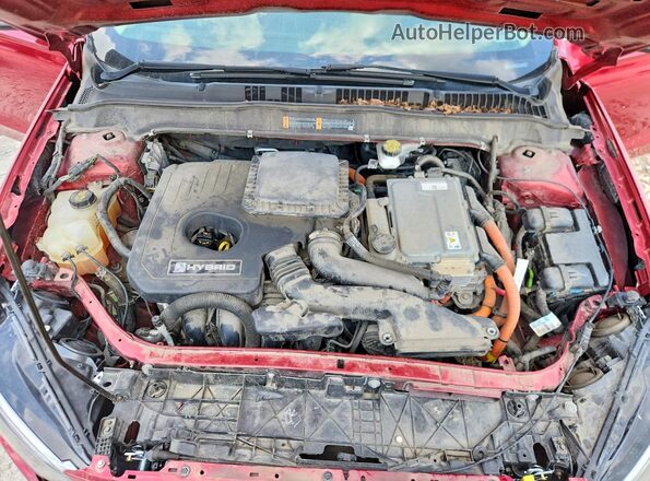 3FA6P0LU1KR147571 2019 FORD FUSION Красный Вид задней части салона