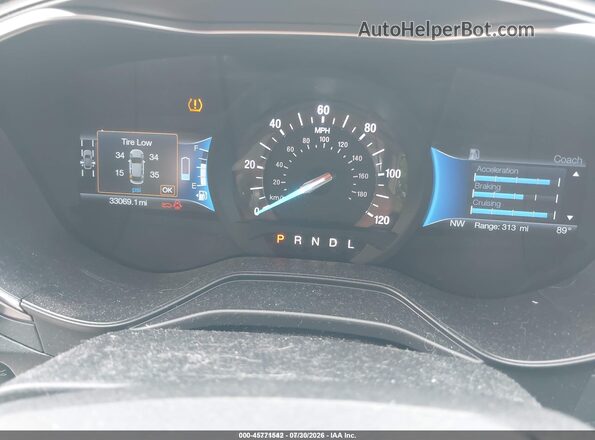 3FA6P0LU1KR149529 2019 FORD FUSION HYBRID Gold Widok tylnych siedzeń
