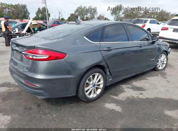 3FA6P0LU1KR200138 2019 FORD FUSION HYBRID Gray Задня права чверть