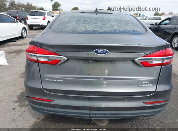 3FA6P0LU1KR200138 2019 FORD FUSION HYBRID Gray 