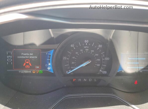 3FA6P0LU1LR170883 2020 FORD FUSION White Instrument cluster view