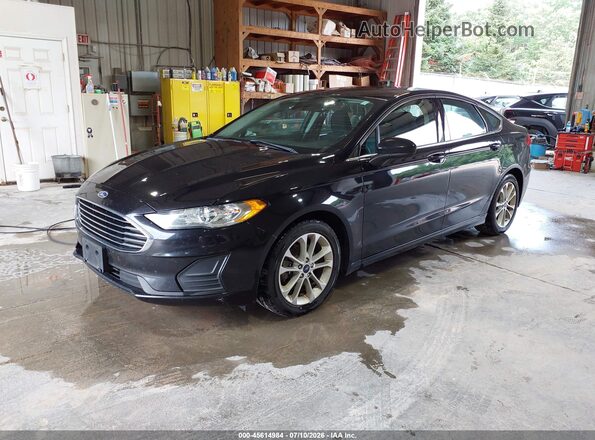 3FA6P0LU1LR200514 2020 FORD FUSION Black Առջևի ձախ երեք քառորդ տեսարան
